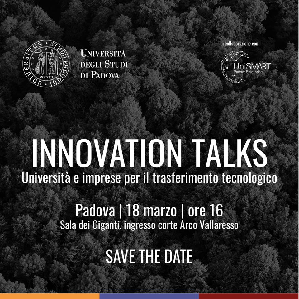 UniPadova's tweet image. 18/3 Un pomeriggio di approfondimento e di scambio sui temi del trasferimento tecnologico, per una collaborazione sempre più stretta tra #Unipd e imprese. bit.ly/2SQRUZP In collaborazione con #Unismart Padova Enterprise.
@transfer_of