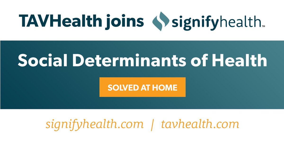 HOT OFF THE PRESS! <a href="/signifyhealth/">Signify Health, part of CVS Health</a> has acquired TAVHealth, combining their clinical network with our community-based care teams. Learn more about the first truly integrated #SDoH platform here hubs.ly/H0h1vpY0 and read the PR hubs.ly/H0h1vpZ0