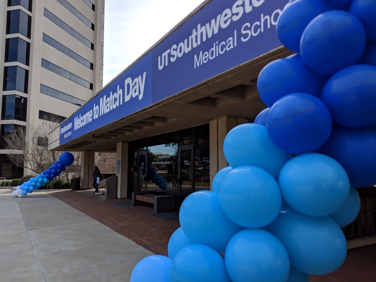 AAndersonUTSW's tweet photo. It’s Match Day!! And 4th year UT Southwestern Medical Students are pumped after learning where they’re going to residency. #UTSWMATCH2019 @UTSWNews https://t.co/klYk6Eervs