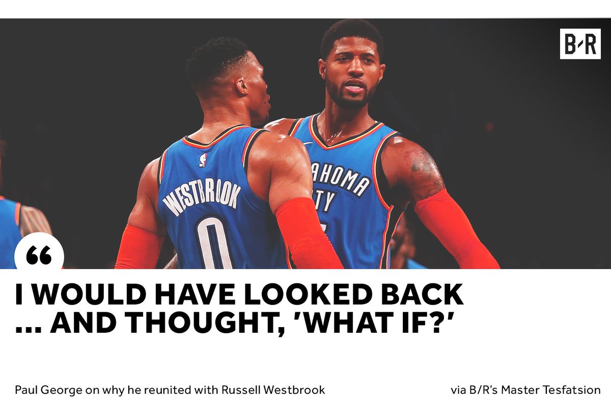 BleacherReport's tweet photo. PG wanted another chance to leave a legacy with Westbrook

https://t.co/qR4Ejahxwk https://t.co/0HPIiSrFEv