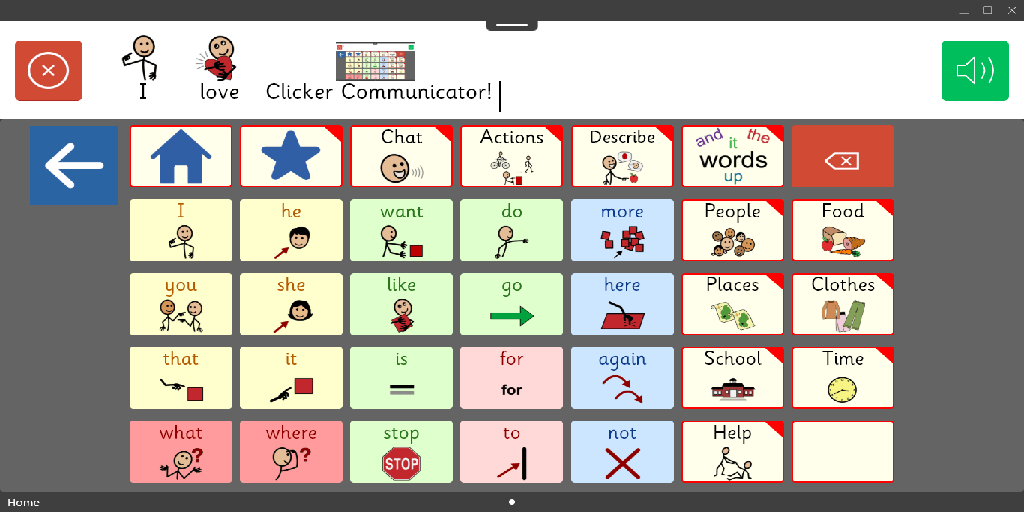 Cricksoft's tweet photo. #ClickerCommunicator for Chromebook is now officially available on the Chrome Web Store! Check out the blog for Crick Software’s founder John Crick’s thoughts on this newest addition to the #Clicker family: https://t.co/mymq0hGh5Z https://t.co/d2b7bQhTv0