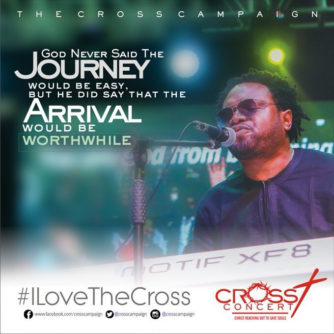 crosscampaign's tweet photo. God Never said the JOURNEY would be easy, but he did say that the arrival would be worthwhile. #CrossDay #CrossConcert  #ILoveTheCross #Jesus https://t.co/OTMsYraLeX