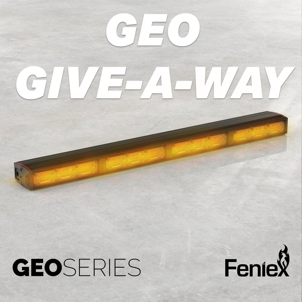 FeniexInc's tweet photo. Only 12 hours remain! Enter now for your chance to win a GEO 400 Lightstick, Fusion 1x Dash Light, T3's and some great Feniex swag.

The four winners will be announced Monday!

https://t.co/o8VvF6sW3k https://t.co/BUbLPOwYlJ