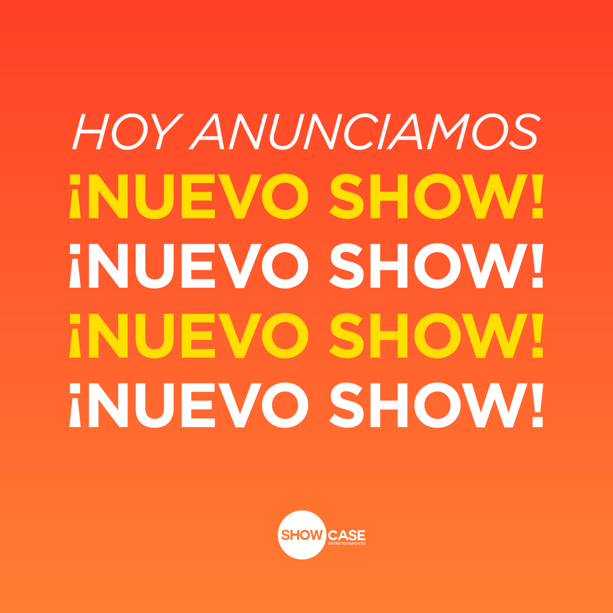 ShowcaseMex's tweet photo. 👋 Hola.
¿Han oído rumores sobre un nuevo show?
Pues les tenemos una sorpresa... 👀
¡Atentos! 💣💣💣💣💣💣💣
#ShowcasePresenta https://t.co/sj8zF7XTZR