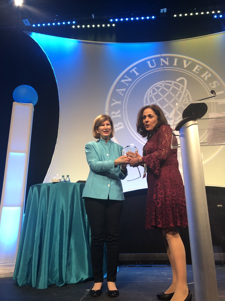 Congratulations to <a href="/RIFreeClinic/">Rhode Island Free Clinic</a> Chief Executive Officer Marie Ghazal on receiving the 2019 New England Businesswoman of the Year Award.

news.bryant.edu/ri-free-clinic…