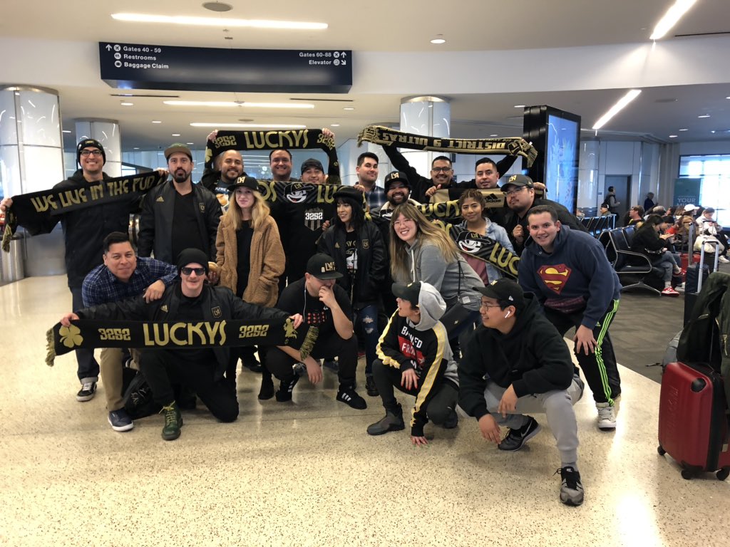 lafc_tsg's tweet photo. It’s the party plane! #AwayDays #Gate66 https://t.co/x10iBoWepE