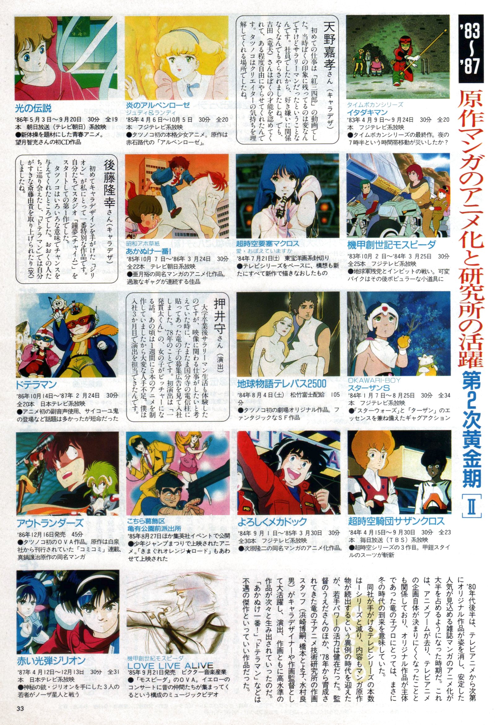 Animarchive Tatsunoko Production Anime From 19 To 1992 Animage 11 1992 T Co Jczw4oxoky T Co 3yicucxemo Twitter