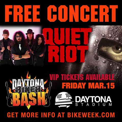 DaytonaStadium's tweet photo. TONIGHT! The time is near - will you be joining us for Quiet Riot and BULLETBOYS ?! The show starts at 8PM tonight at Daytona Stadium! Your GA is free, but get your free parking, priority seating, drink vouchers and MORE at https://t.co/VrAfTo9e5U! #daytonastadium #newdaytona https://t.co/4a4DfU0sEB