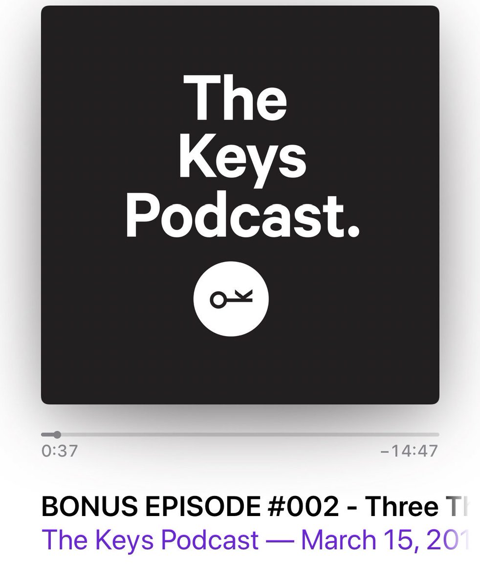 KeysPodcast's tweet image. Bonus episode! Listen to the three key themes we’ve noticed among our guests!