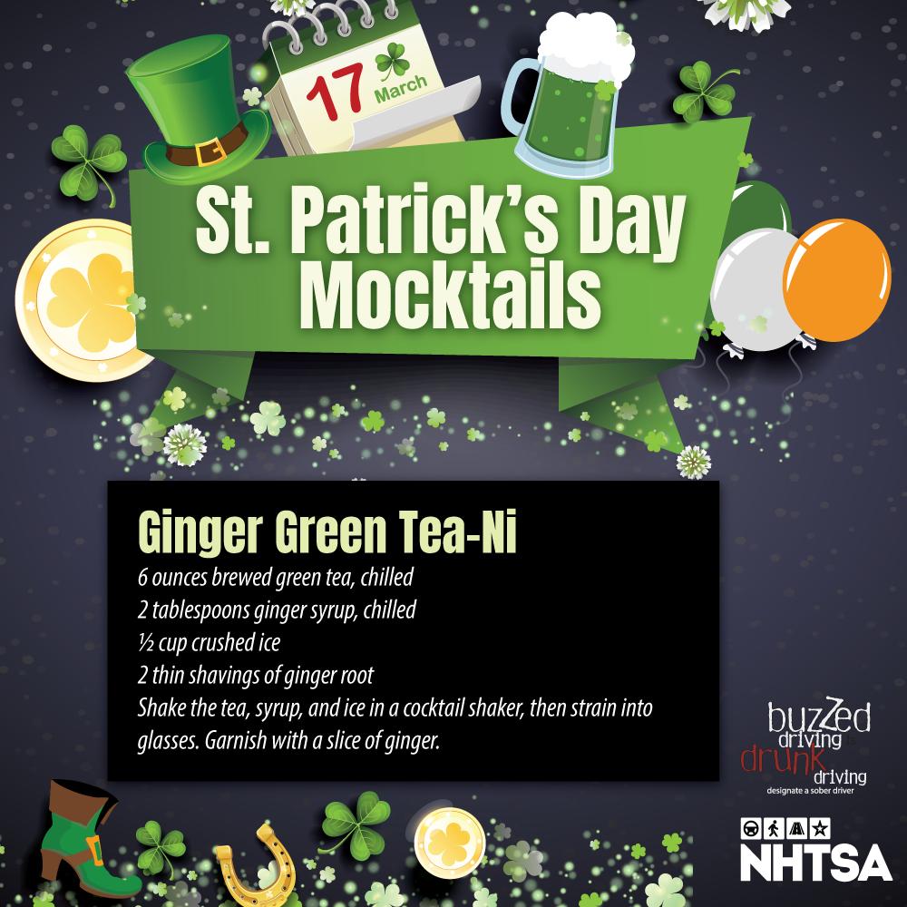Need to bring a dish or a beverage to a #StPatricksDay party? Offer to bring a non-alcoholic beverage for the #DesignatedDrivers! #BuzzedDriving is drunk driving.