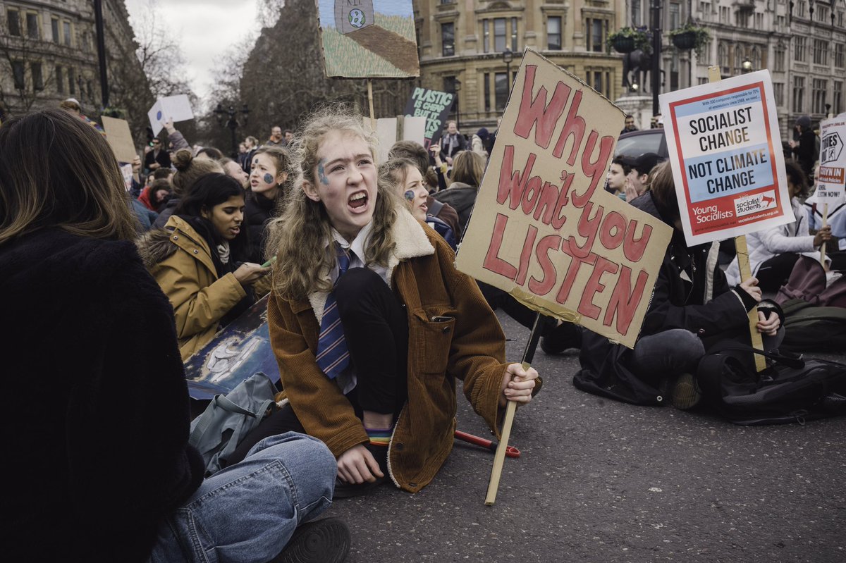 tweetsbyjosh's tweet image. So inspired by the students of London #ClimateActionNow #FridaysforFuture #ClimateJustice #ClimateCrisis