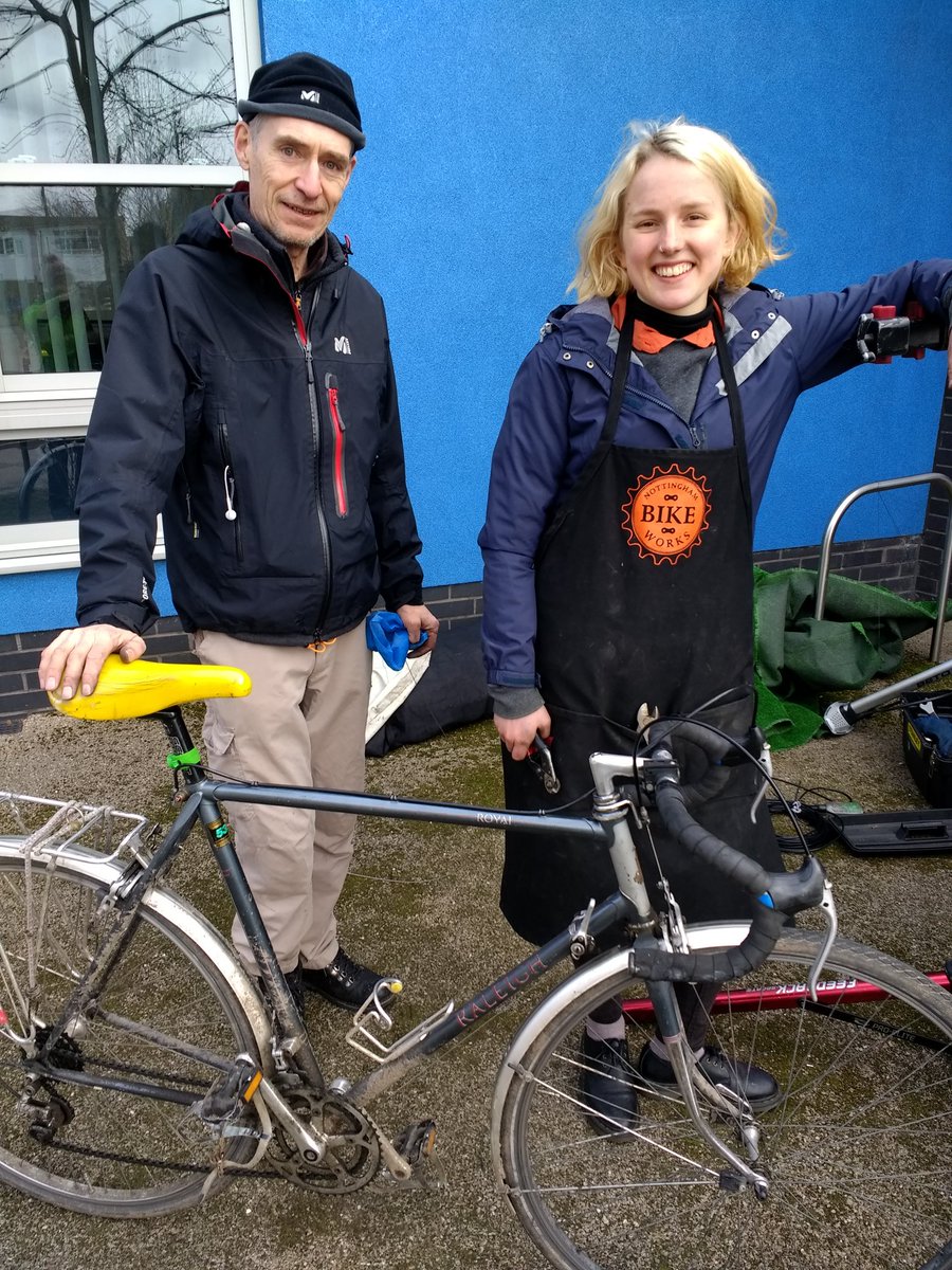 SustransEMids's tweet photo. #sustransaccess great day at Bulwell #jobs fair,many great #sustainable travel chats&amp;thanks @nottsbikeworks for fixing #jobseeks #bikes so they can get to appointments, check https://t.co/BRyetAqRcM @MyNottingham @RideWise1 @Transport_Nottm @nottmjobs @jobnottingham @JCPInNotts https://t.co/6YsyaiKEbn