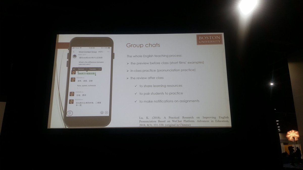 BonnieTESOL's tweet photo. Apps to use in language classes:
1. @clioapp -Mollie McOwen 
2. @Airbnb -Amy Russo 
3. @Flipgrid - Nadezda Pimenova
4. @WeChatApp - Siyi Fan 
5. @Eng_Phonetics - Hanaa Khamis
6. @englishconvers - Hanaa Khamis
7. @telegram__app -Serhii Petrenko
#TESOL19 https://t.co/NfjNa4md49