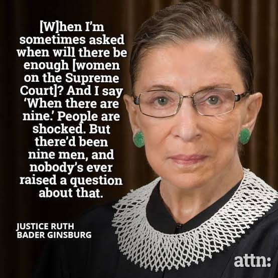 Happy birthday Ruth Bader Ginsburg!! So recently but intensely inspired by her 