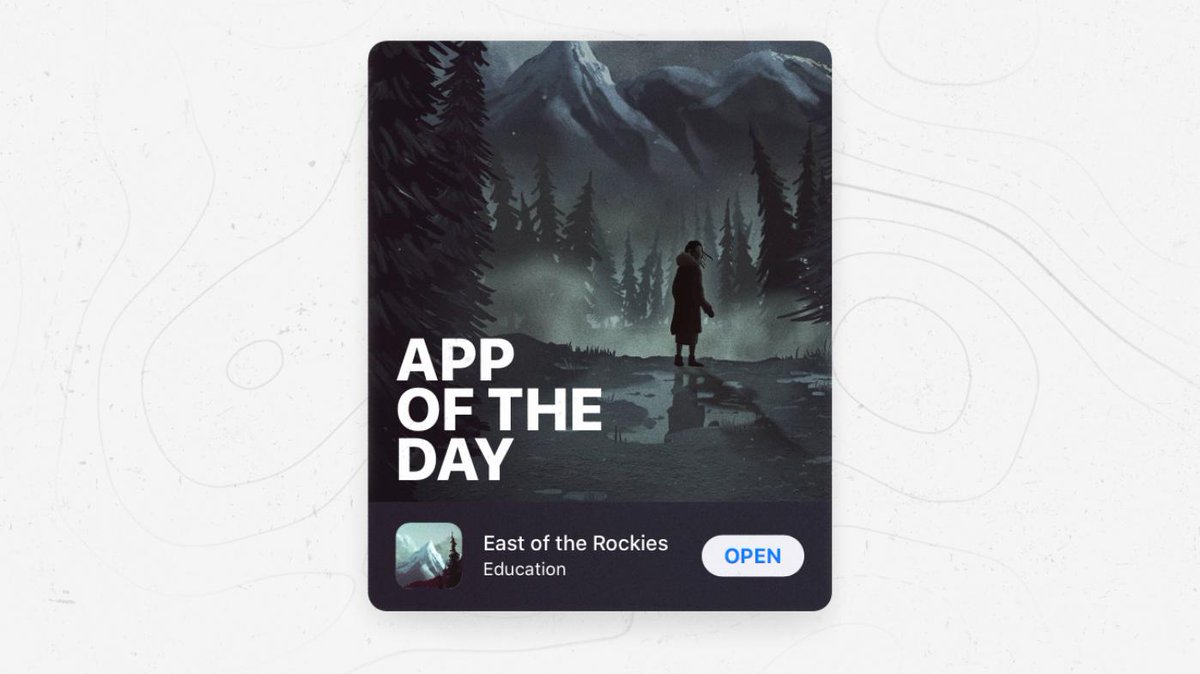 Today, We are App of the day! <a href="/EOTR_Game/">East of the Rockies</a>
