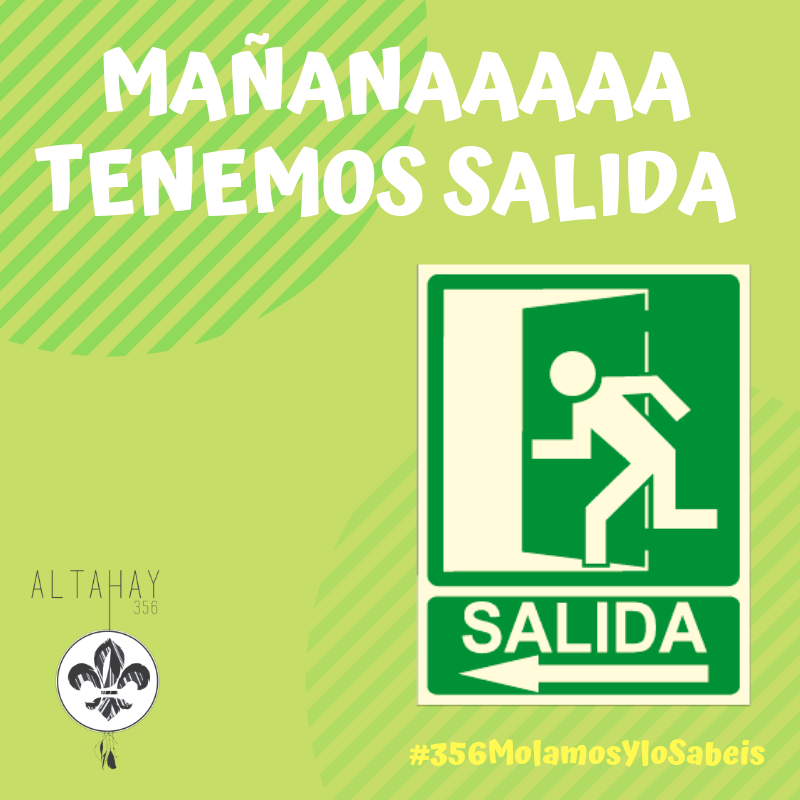 Ya está aquí la salida de secciones!!! MAÑANAAAA 🎉🎉