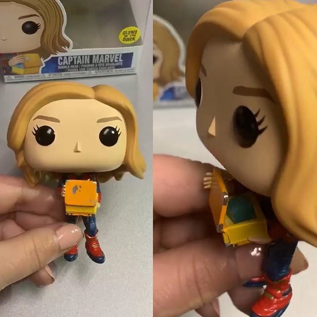 captain marvel tesseract funko pop