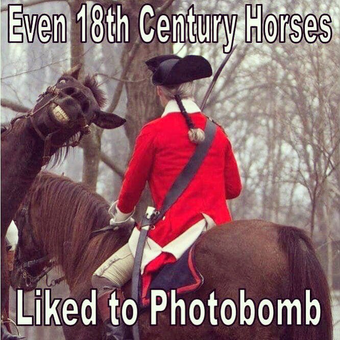 47thFootRedcoat's tweet photo. Re-enactment humour #redcoats #campfollower #reenactment #18thcentury #history #AWI #makeready #horsingaround #smile #strikeapose #photography #events https://t.co/P4ZaY9z0FI