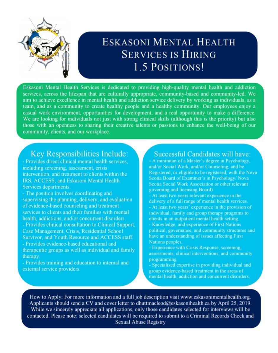 Eskasoni Mental Health tweet media