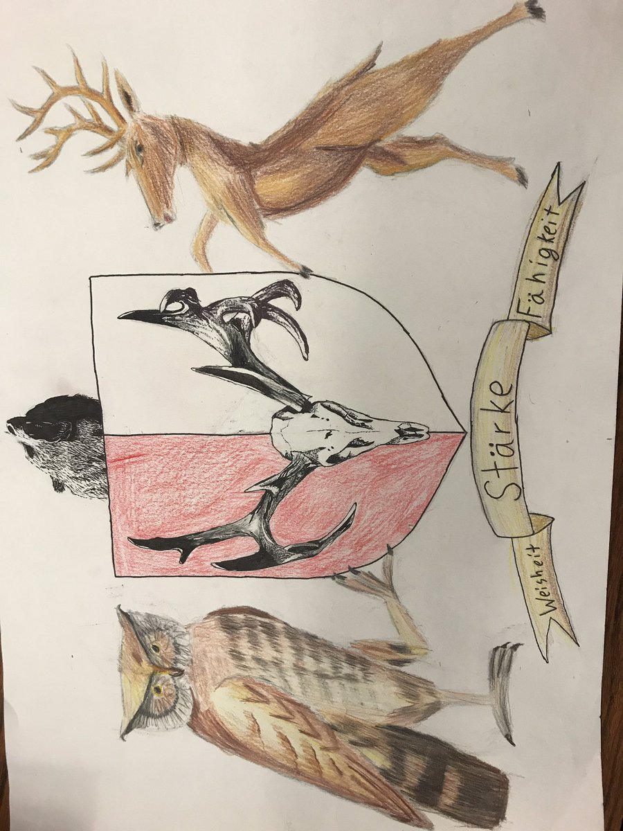 Core7WCI's tweet photo. Final Heraldry Shields/Coat of Arms projects.  Always amazed by what Ss can produce when given the freedom to create.  #WCIProud https://t.co/N4phUSIGij