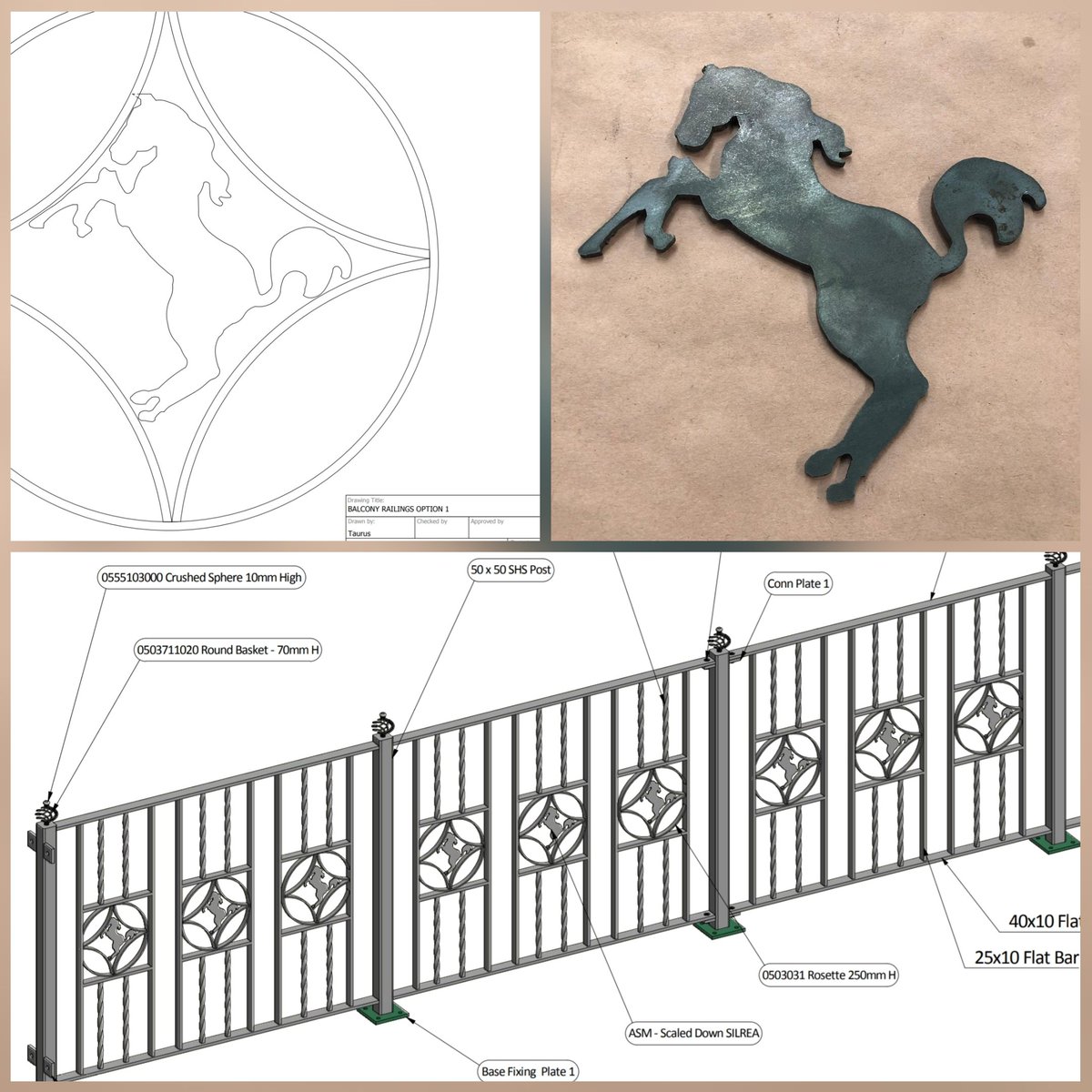LtdTaurus's tweet image. #3dmodeling #autodeskinventor #railings #decorativescreens