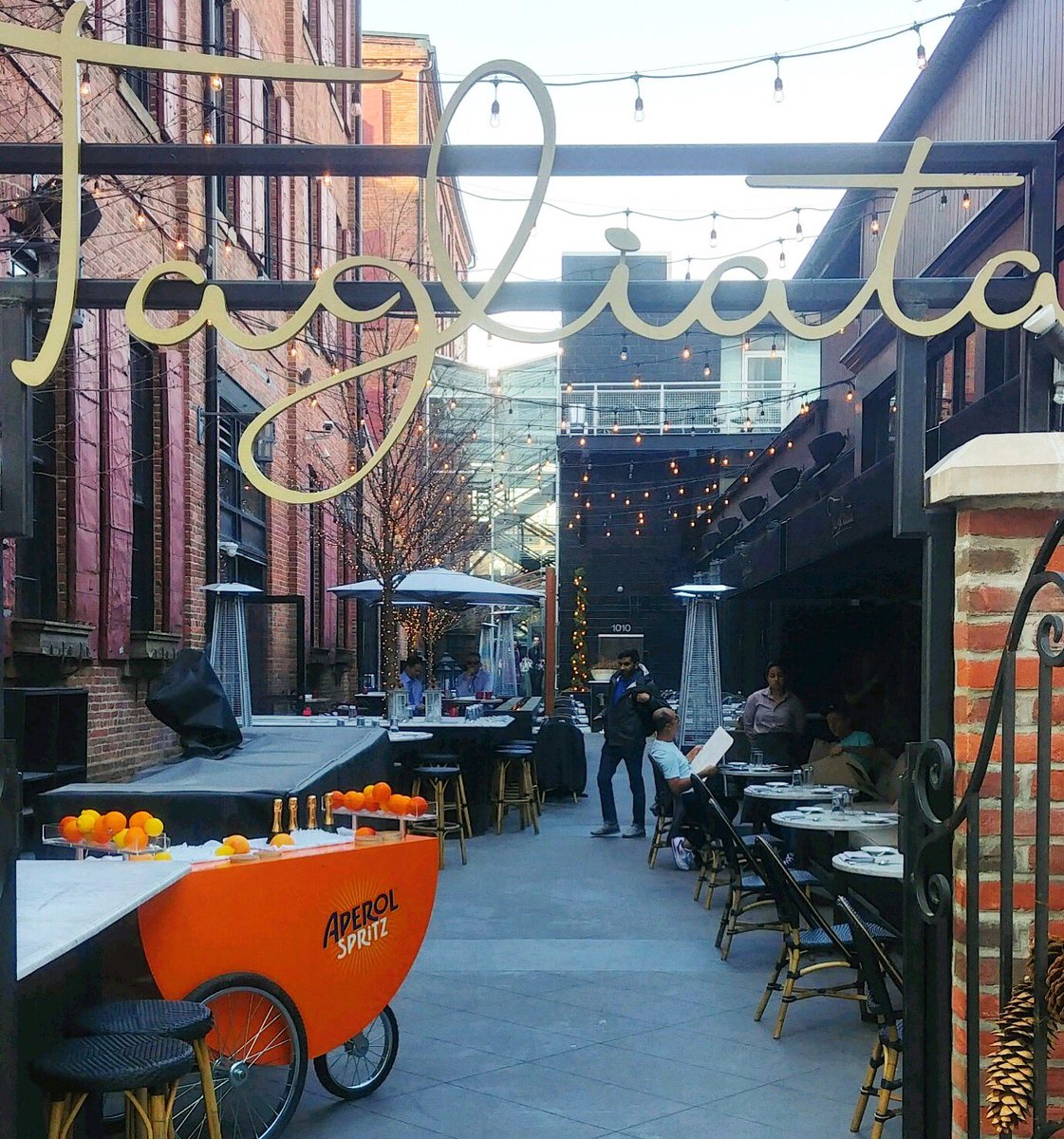 We’re breaking out the Aperol Spritz cart for this warm weather! ☀️