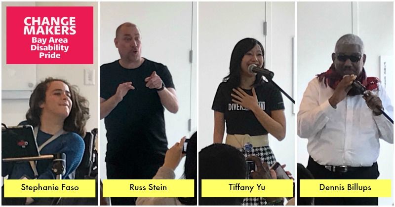 ZOOMAutism's tweet photo. Four "Disability Changemakers" officially opened the exhibit with their inspiring words of advocacy and inclusion. @SMClibraries @geekclubbooks @Imtiffanyyu @mozzeriasf #Activate4Autism #disabilityinclusion #SanFrancisco #BayArea #DisabilityChangemakers https://t.co/1esSizYKtW https://t.co/Iv51wO1DQQ
