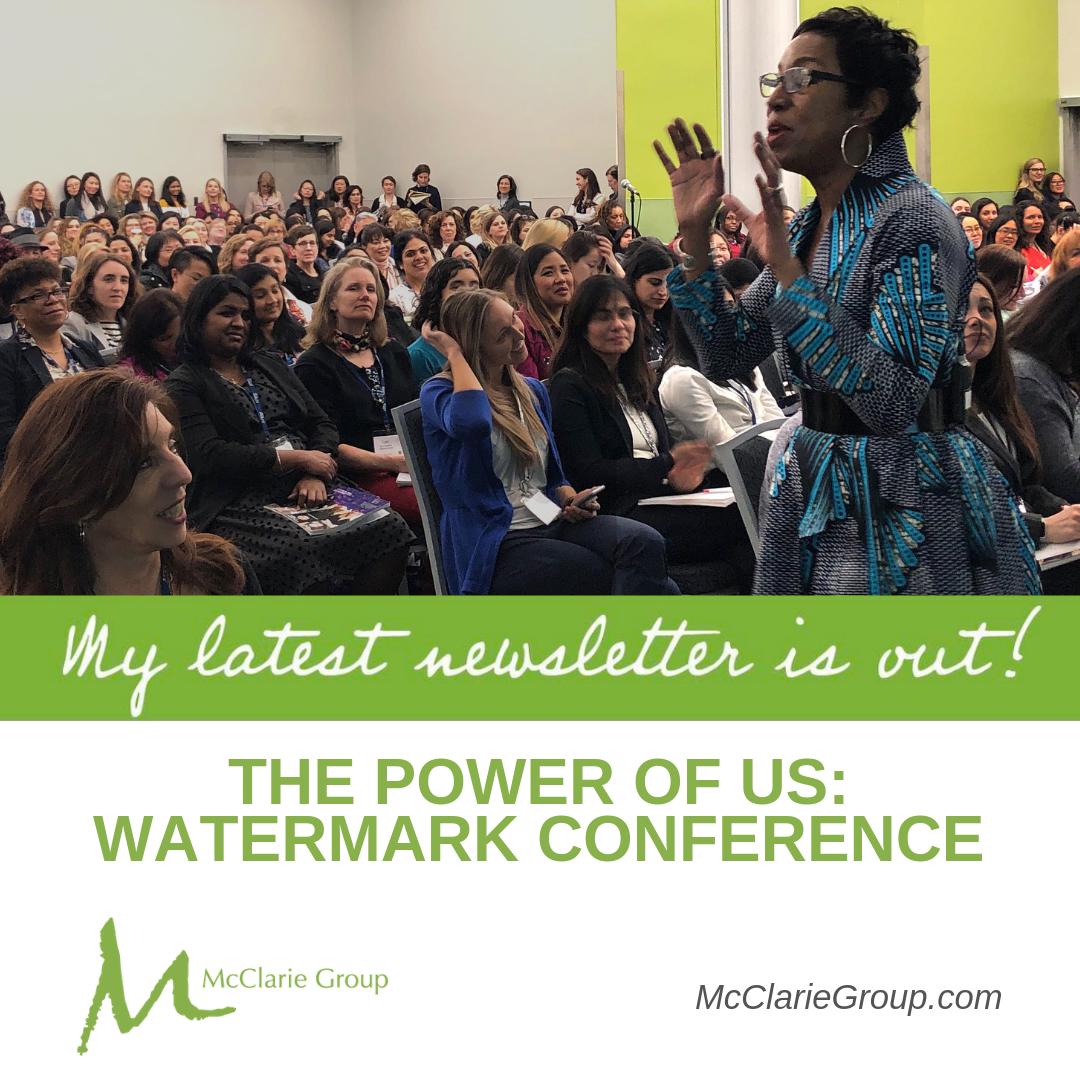 I'm on Cloud 9 after my Watermark Conference session attracted a standing-room only crowd! This issue features your feedback + my audio book, client/colleague new jobs &amp; promotions, my review of <a href="/MichelleObama/">Michelle Obama</a>'s Becoming &amp; more: bit.ly/2EZLqTI #IAmBecoming #unstoppable