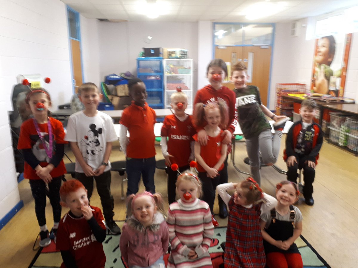 lloosc's tweet photo. Children having fun on red nose day https://t.co/Yp5O4nWhqW
