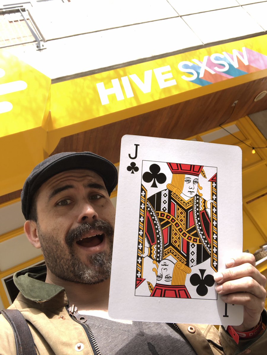 thefreenoms's tweet photo. I found the @HiddenCash at @bumble! I got on a @birdride and scooted over from across town! I think it’s still on! Thanks! 🤣⚡️💵 #SXSW #SXcash #bumblesxsw https://t.co/wxY6arkPxV