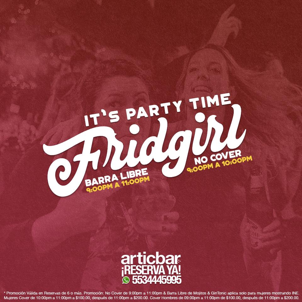 #Call4Girls! 📢📢 Hoy es nuestro #FridGirl ⭐️⭐️ y estamos seguros que te encantará. ¿Ya tienes tu reserva lista? 👑👑❄️❄️

Si aún no reservas lo puedes hacer con un solo click por > goo.gl/if15Uw

articbarmexico.com

#BeArtic #BeCool #ArticBar #CDMX