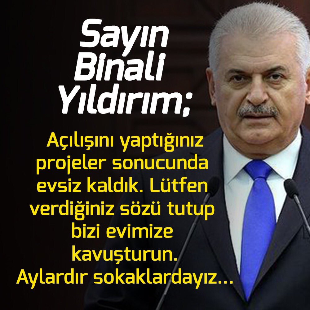 Sayın Binali Yıldırım, sesimizi duyuyor musunuz? Fikirtepe'de açılışını yaptığınız inşaatı hatırladınız mı? Ne olur bizi görmezden gelmeyin artık! <a href="/fatihportakal/">fatih portakal</a> <a href="/csbgovtr/">T.C. Çevre, Şehircilik ve İklim Dğş. Bakanlığı</a> <a href="/murat_kurum/">Murat KURUM</a> @RT_Erdogan <a href="/BA_Yildirim/">Binali Yıldırım İletişim Ofisi</a> #panayapi #panaevimiver #racisasmazbenidolandırdı #racisasmaz