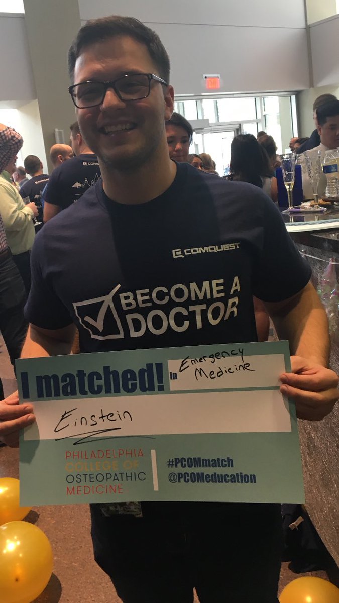 I’m so excited to join the @EinsteinEMed family! #PCOMmatch #EM #Einstein #PhillyEM