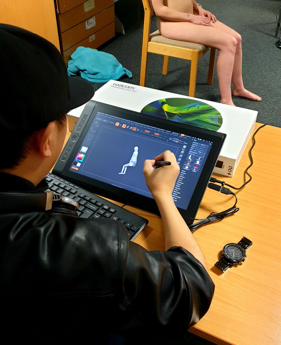 CGDMattWilson's tweet image. We started our Life Sculpt this morning and got some great results from the second years. Great experience and skills learnt. Thanks to @SouthernGFX and to @wacom for letting us use the amazing Studio Pros. #aheadofthegame #zbrush #art #gameart #weonlyusethebest