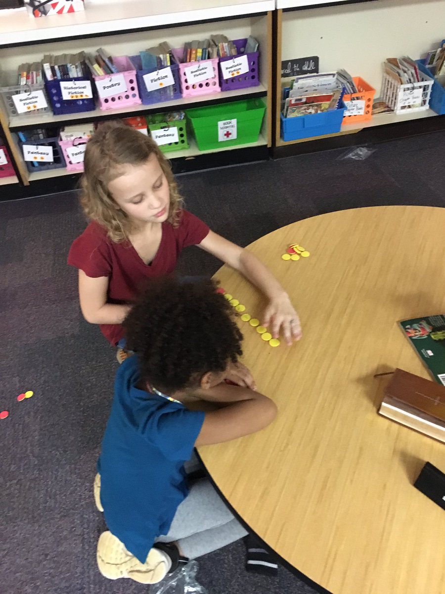 Playing “Poison Apples” with our first grade math buddies. #MEteach @SummerB10108959