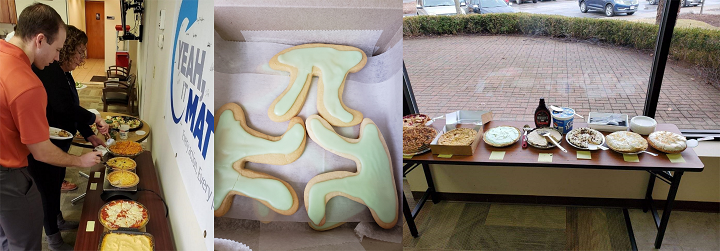 EquipControlInc's tweet photo. The ECI Solon team celebrated Pi day! From taco pie to dessert pies, this group had something for everyone! A sense of community is a strong part of our corporate culture and contributes to our ranking as a #TopWorkplace! https://t.co/N8Ch34dWlY