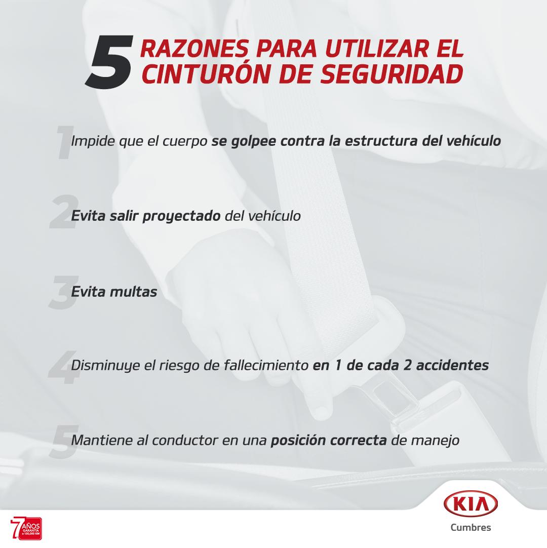 KiaCumbres's tweet photo. El uso del cinturón de seguridad reduce en un 50% los accidentes fatales para el conductor y el pasajero delantero.

Teniendo esto en mente, te compartimos las siguientes razones para utilizar el cinturón de seguridad en tus viajes a bordo de tu #KIA 😉 https://t.co/p5DlZYQHkr
