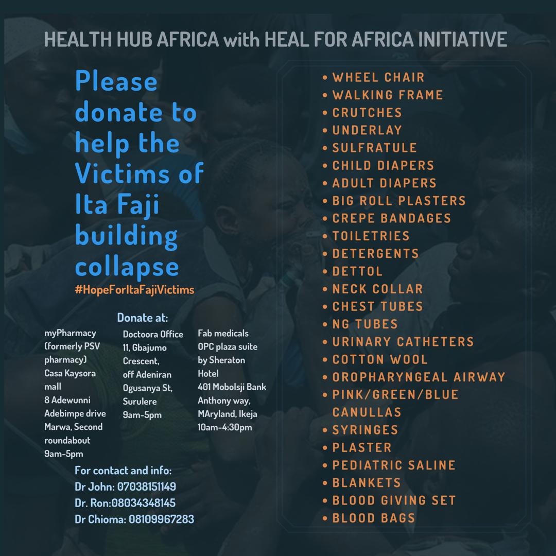 DrJohnAfam's tweet photo. I was on @vanguardngrnews Live today, on behalf of @HealthHubAfrica to talk about the ongoing relief efforts to provide #HopeForItaFajiVictims .

Donations are still ongoing.
Thanks for all the support so Far

God Bless you 
RT! https://t.co/pqTDp4jJ4P