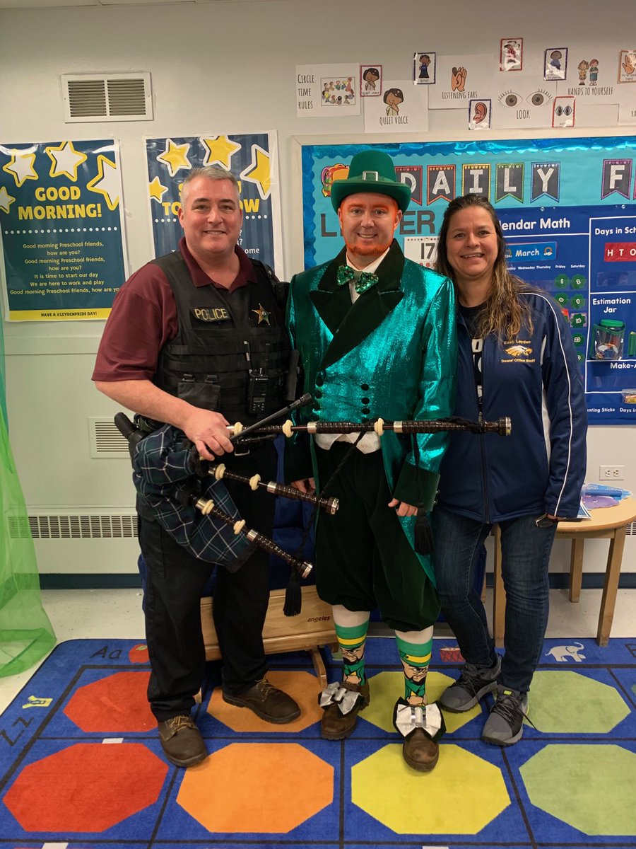 #LittleEagleAcademy had a special visitor today!! 🍀 #leydenpride