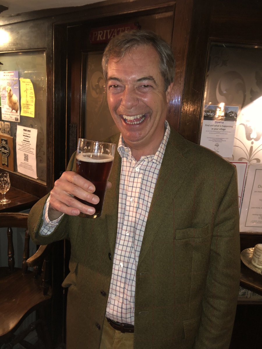Nigel_Farage's tweet photo. Quick training session before the March To Leave tomorrow morning! https://t.co/MAm6ABmpSq