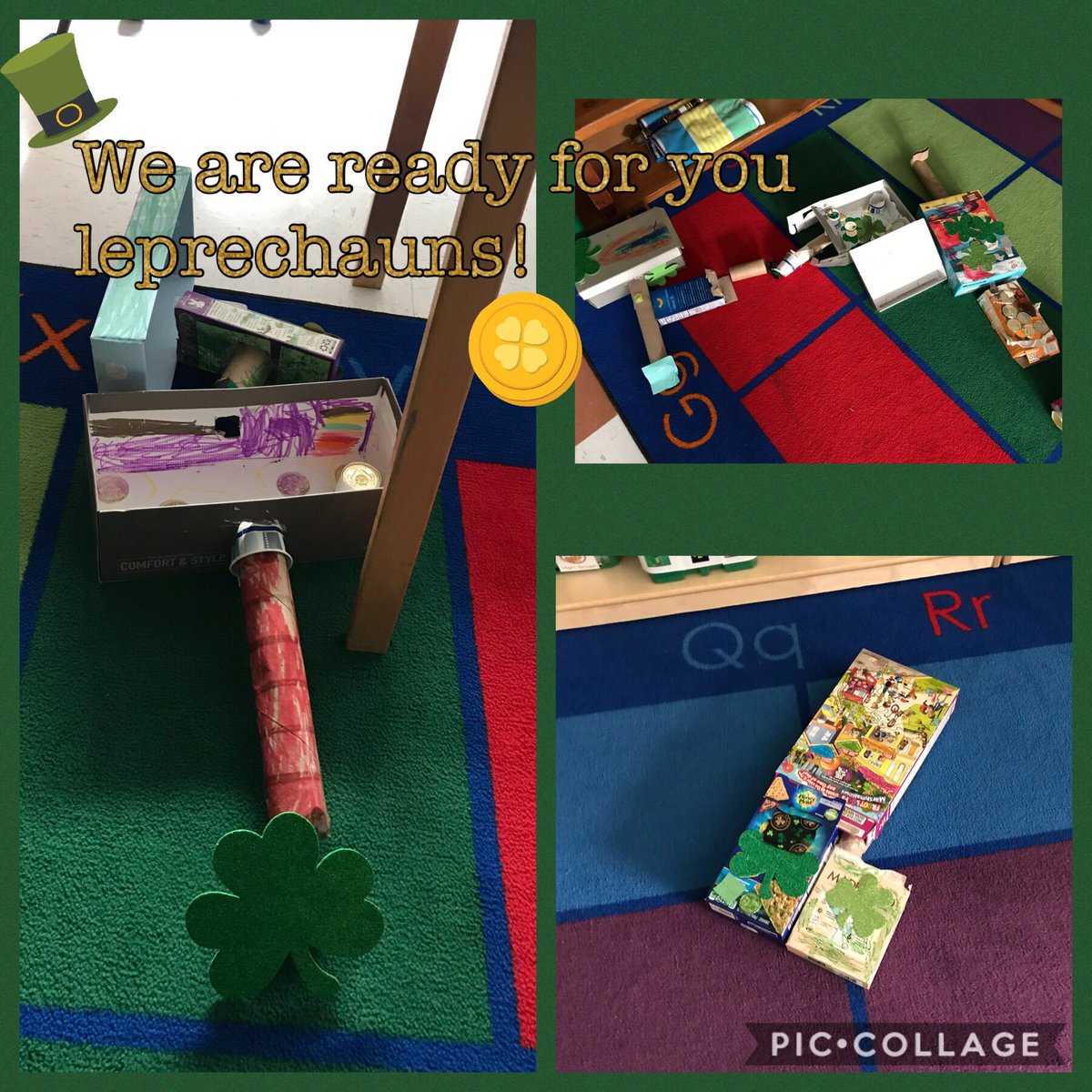 MsSumskyinK's tweet photo. There are leprechauns traveling through Sickles and we are ready for them here in Room 115! #FHLeads #LeprechaunSTEM https://t.co/iyNeG1Ifuf