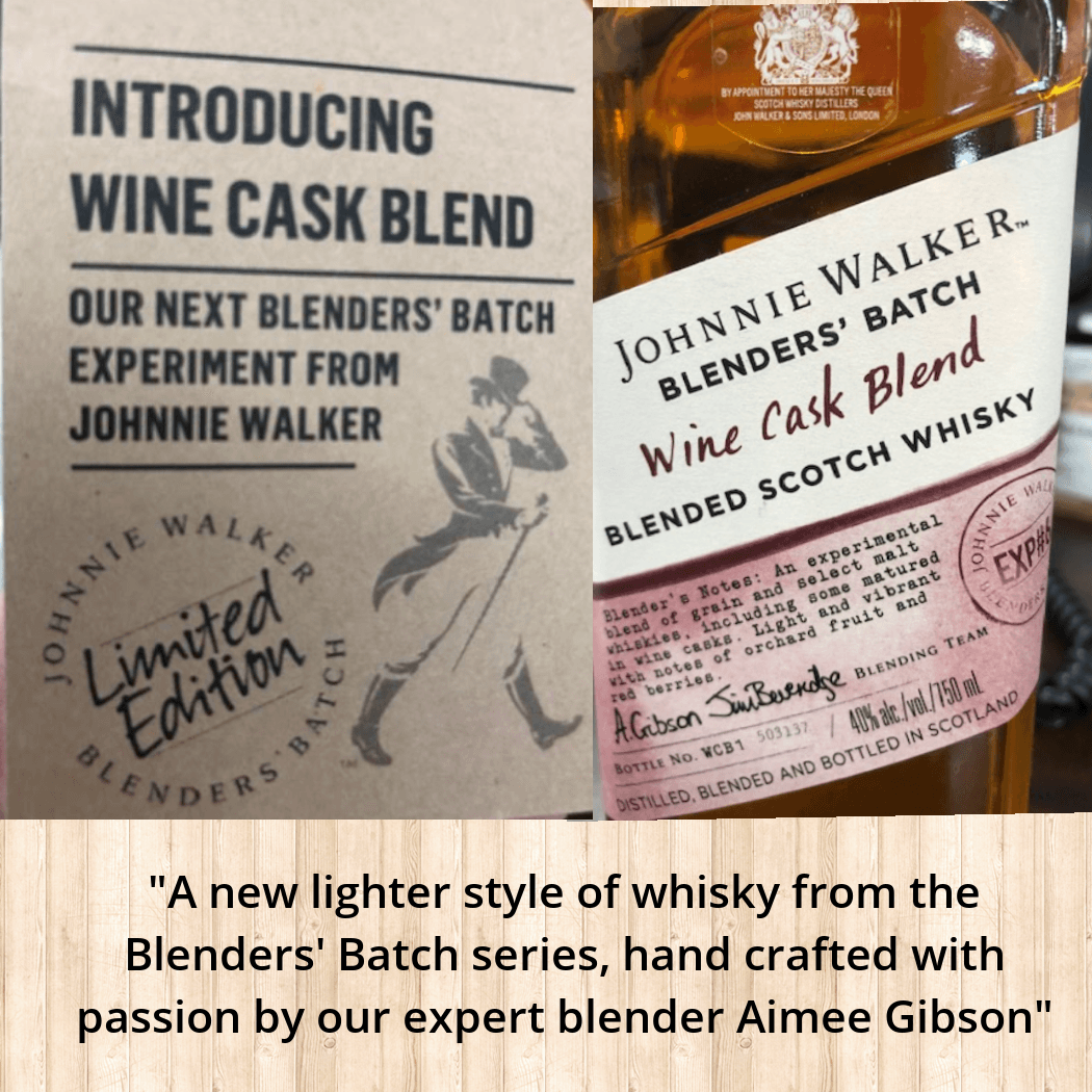 CanalsBerlin's tweet photo. New! New! Just in today!
#JohnnieWalker #BlendersBatch #WineCaskBlend #ScotchWhiskey https://t.co/wLAefYWVfe