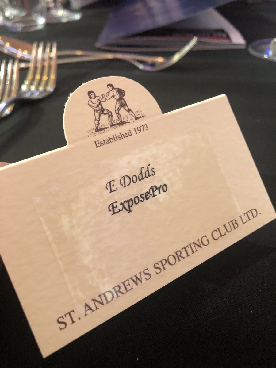 Sports_EmmaD's tweet photo. Individually weβre great but together weβre better! @KarpowUK
Fun night ahead supporting our client @StAndrewsSC πͺπ½ π₯
#boxing #blacktie #exposepro #businesspartners #friends #glasgow #friday #dinner #business #womeninsport https://t.co/sIr8OksayY