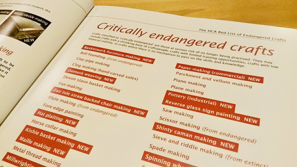 katepincott's tweet photo. Loving watching the ripple effect of @heritage_crafts sharing their #RedList of #endangeredcraft 🔥🔥inspiring CHECK IT 👉https://t.co/ptn8ahNfEu at the #heritagecraftsassociation conference #makingisgoodforyou https://t.co/JzK9RZIeSg