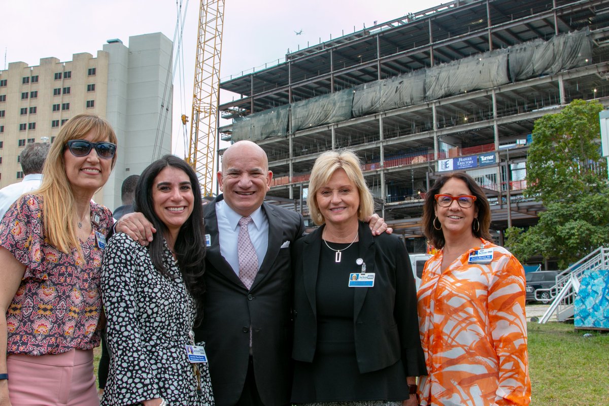 JacksonHealth's tweet photo. The last beam on the new Christine E. Lynn Center for The #MiamiProjectToCureParalysis at UHealth/Jackson Memorial was hoisted in place. @turner_talk , which is leading the project, celebrated w/ a “topping out ceremony” to mark milestone for this major construction project. https://t.co/4gNhgRdx7n