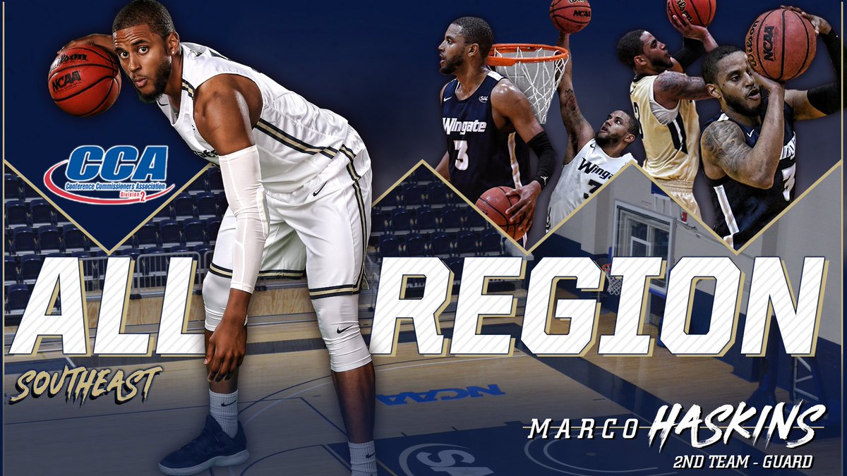 WU_Bulldogs's tweet photo. 👏👏 for @WingateMBB guard Marco Haskins!!
The #Wingate senior has been named All-Region by @d2cca after averaging 19 points & 7 rebounds per game this season with a school-record 99 three-point field goals. #OneDog #WUMBB
🗒️STORY: https://t.co/DLCq59MXyJ https://t.co/v858hLcWqr