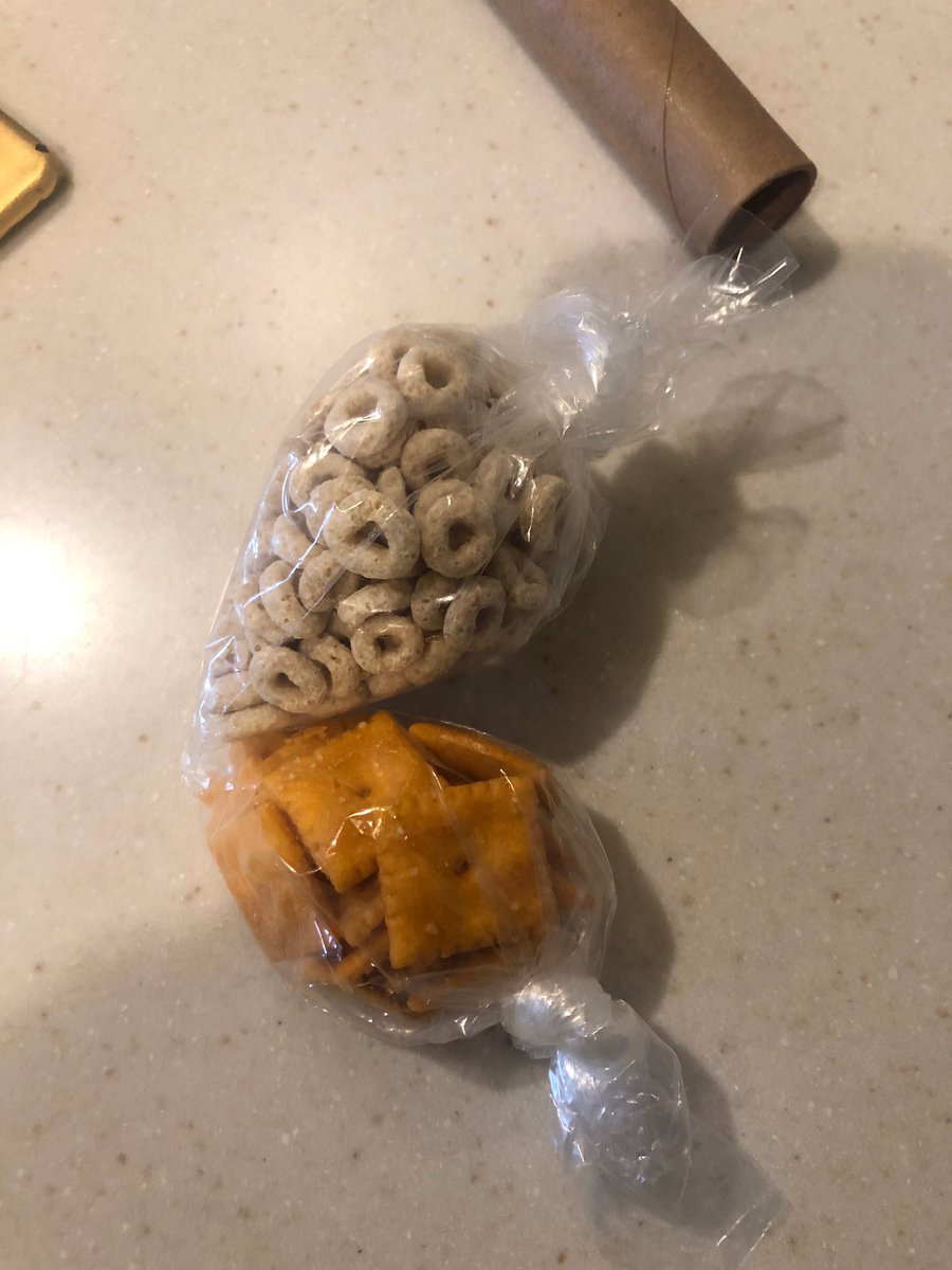 amiasie's tweet image. i was feeling under the weather this morning and had my boyfriend pack our son’s diaper bag... why he pack the snacks like this tho LMAO