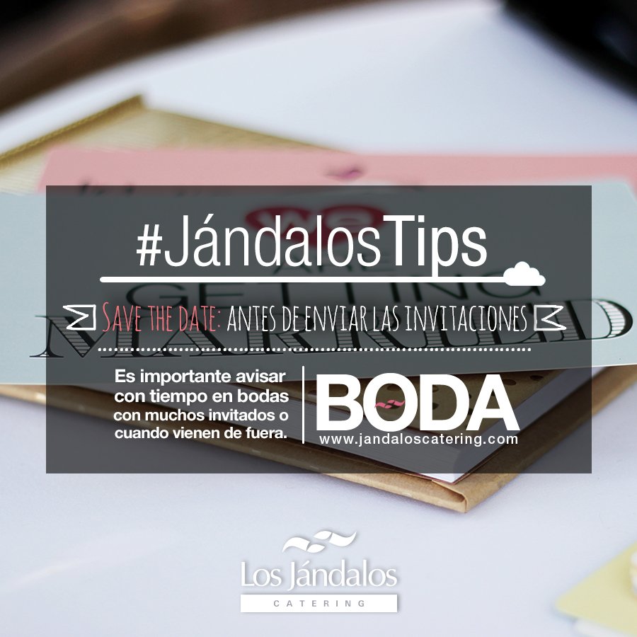 Recordad mandar el #SavetheDate con bastante antelación, mínimo 6 meses.😉 #jandalostips
#JandalosCatering #LosJandalos #SavetheDate #tipsboda #ideasbodas #bodas2019 #boda #bodas #Catering #Jerez #ElPuerto