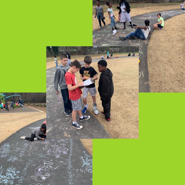 ReneAlfordAP's tweet image. 5th grade had fun and worked hard problem solving during a scavenger hunt like math activity! Thank you @jessicacurrin for planning such an engaging lesson! #newHEIGHTS @LHECMES #mathoutside