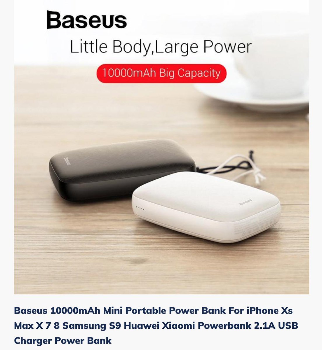 Shop for your power banks on elitevirtualmall.com today at a discount rate #discount #powerbanks #elitevirtualmall #baseus
